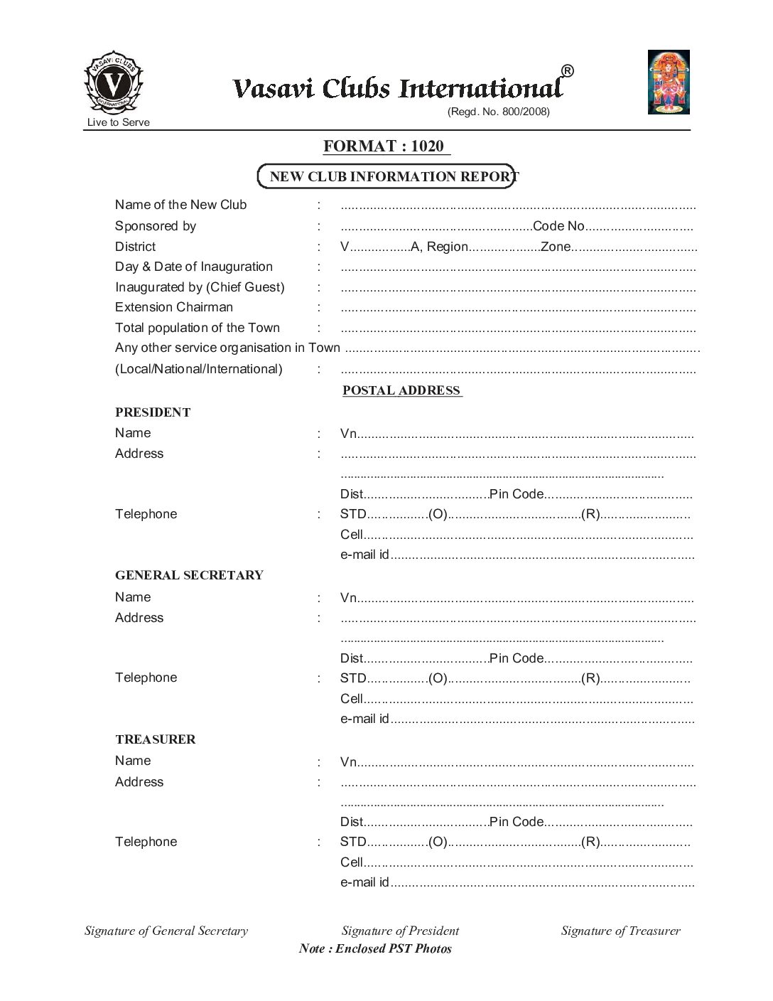 Information for formation of New clubs Preview
